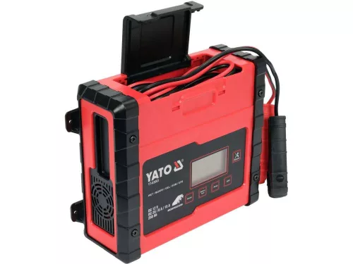 Yato akkumulátor töltő 12 V 2/8/15 A max. 200 Ah LCD kijelző