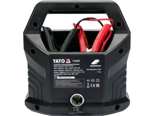 Yato akkumulátor töltő 12 V / 20 A / max. 300 Ah
