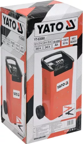 Yato akkumulátor töltő-indító 12-24 V / 300 A / 20-600 Ah