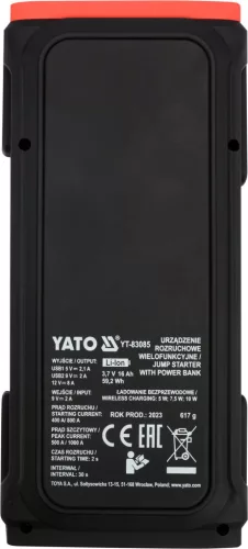 Yato powerbank és autó indító 16000mA