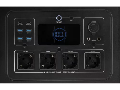 Yato hordozható energiaellátó állomás 2400 W, 2232 Wh lifepo4, EPS