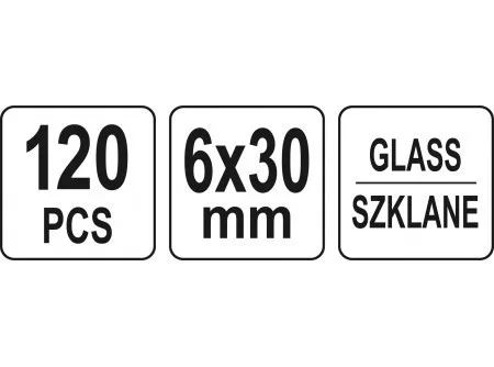 Yato üveg biztosíték készlet 120 részes