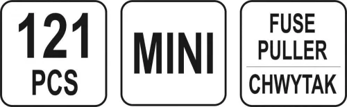 Yato biztosíték készlet 121 részes mini
