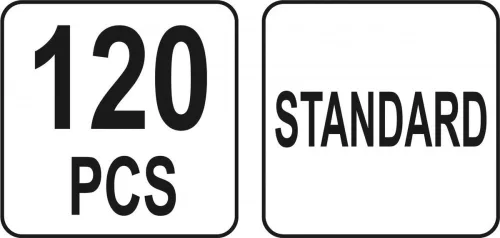 Yato biztosíték készlet 120 részes általános