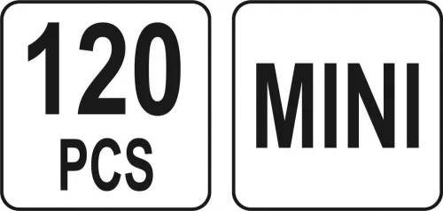 Yato biztosíték készlet 120 részes mini