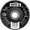 Yato lamellás csiszolókorong döntött 125 x 22,2 mm / P100
