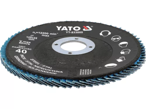 Yato lamellás csiszolókorong P40, 125mm