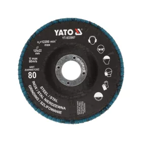 Yato lamellás csiszolókorong P80, 125mm