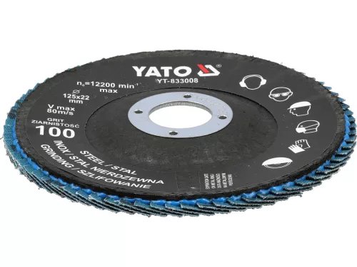Yato lamellás csiszolókorong P100, 125mm