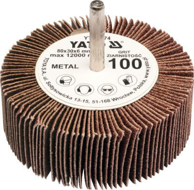 Yato csapos lamellás csiszolókorong 80 x 30 x 6 mm / P60