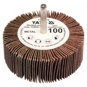 Yato csapos lamellás csiszolókorong 80 x 30 x 6 mm / P100
