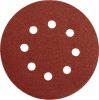 Yato tépőzáras fíbertárcsa 125 mm / P180 8 lyukas (5 db/cs)