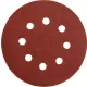 Yato tépőzáras fíbertárcsa 125 mm / P180 8 lyukas (5 db/cs)