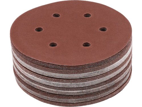 Yato tépőzáras fíbertárcsa 150 mm-es, P150 6 lyukas (50 db/cs)