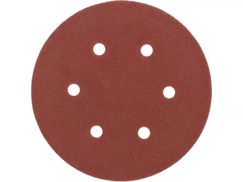 Yato tépőzáras fíbertárcsa 150 mm-es, P150 6 lyukas (50 db/cs)