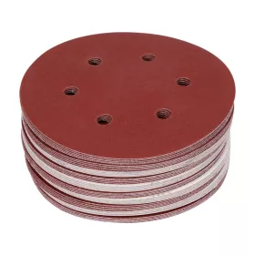 Yato tépőzáras fíbertárcsa 150 mm-es, P180 6 lyukas (50 db/cs)