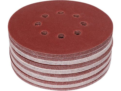 Yato tépőzáras fíbertárcsa 150 mm / P120 8 lyukas (50 db/cs)