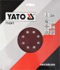 Yato tépőzáras fíbertárcsa 225 mm / P60 (3 db/cs)
