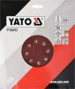 Yato tépőzáras fíbertárcsa 225 mm / P80 (3 db/cs)
