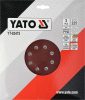 Yato tépőzáras fíbertárcsa 225 mm / P150 (3 db/cs)