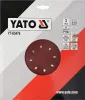 Yato tépőzáras fíbertárcsa 225 mm / P180 (3 db/cs)