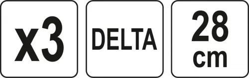 Yato delta csiszolóháló 280 mm / P80 (3 db/cs)