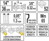 Yato láncfűrész lánc 14" 3/8" 1,3 mm 52 szem