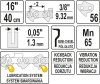 Yato láncfűrész lánc 16" 3/8" 1,3 mm 56 szem