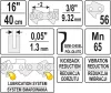 Yato láncfűrész lánc 16" 3/8" 1,3 mm 56 szem