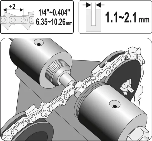 Yato láncfűrész láncszegecselő