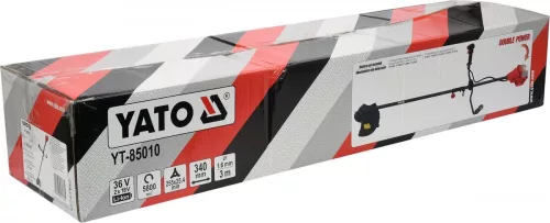 Yato akkus fűkasza 2 x 18 V Li-Ion (akku + töltő nélkül)