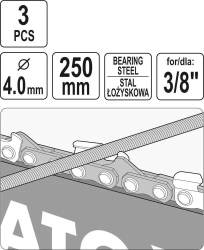 Yato kerek láncreszelő 4,0 mm (3 db/cs)