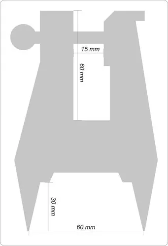 Yato láncélező satu 15/60 mm