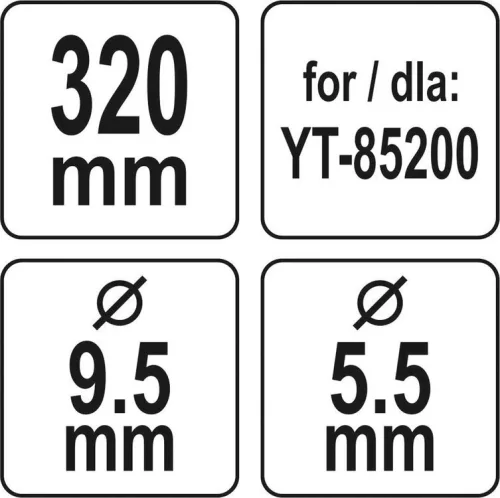 Yato fűnyírókés YT-85200 fűnyíróhoz 320 mm