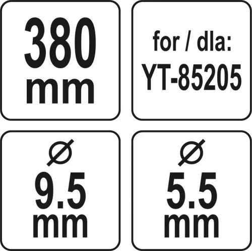 Yato fűnyírókés YT-85205 fűnyíróhoz 380 mm