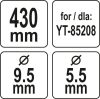 Yato fűnyírókés YT-85208 fűnyíróhoz 430 mm