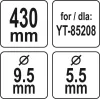Yato fűnyírókés YT-85208 fűnyíróhoz 430 mm
