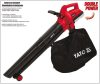 Yato akkus lombszívó, lombfúvó 45 liter 2 x 18 V Li-Ion (akku + töltő nélkül)