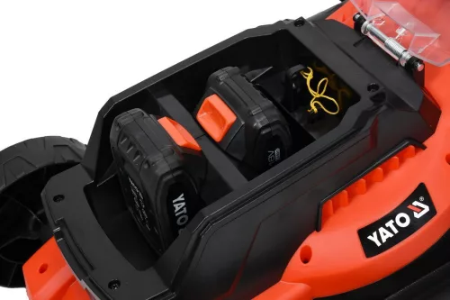 Yato akkus fűnyíró 340 mm 2 x 18 V (2 x 2,0 Ah akku + töltő)