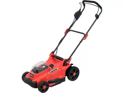 Yato akkus fűnyíró 2 x 18 V 370 mm (2 x 4,0 Ah akksi + töltő)