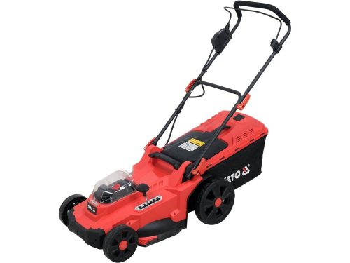 Yato akkus fűnyíró 2 x 18 V 430 mm (2 x 4,0 Ah akksi + töltő)