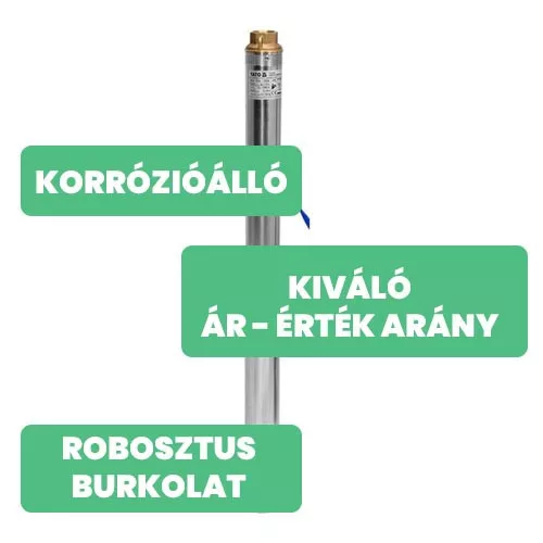 Yato elektromos búvár kútszivattyú 370 W