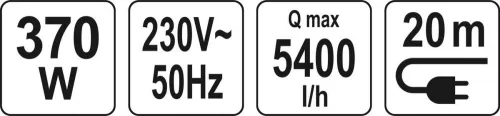 Yato elektromos búvár kútszivattyú 370 W