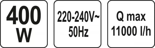 Yato elektromos búvárszivattyú 400 W