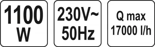 Yato elektromos búvárszivattyú inox 1100 W