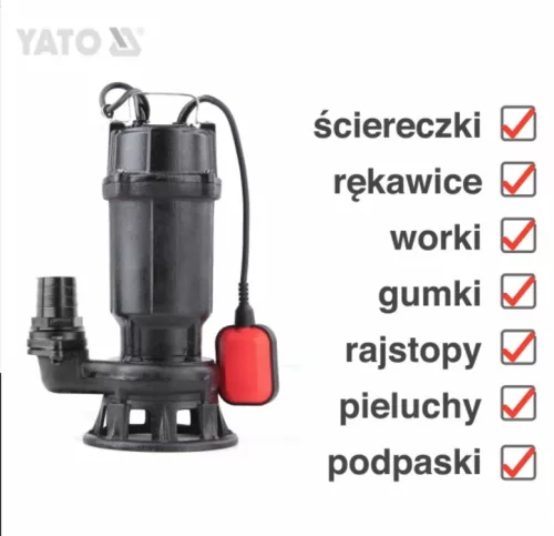 Yato elektromos szennyvíz szivattyú 750 W