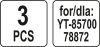Yato szintetikus porzsák 20 liter YT-85700 porszívóhoz (3 db/cs)