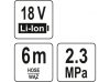 Yato akkus magasnyomású mosó 23 bar 18 V Li-Ion (akku + töltő nélkül)
