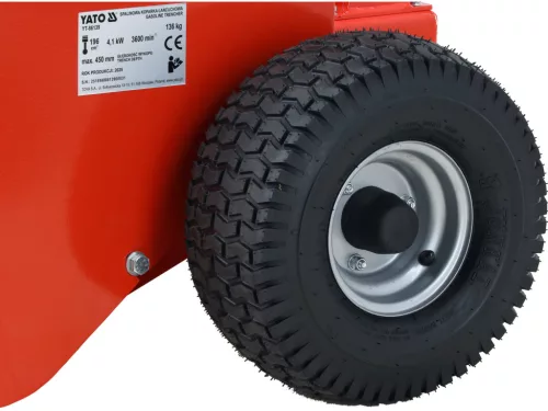 Yato benzinmotoros láncos kotró mélység 450 mm, motorhengerűrtartalom 196 cm3