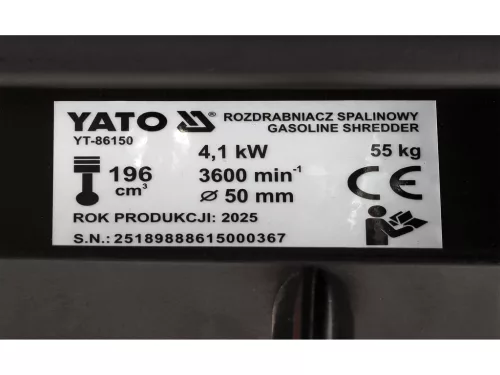 Yato benzines aprító 4000W